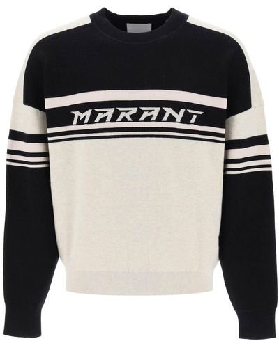 Isabel Marant Marant Colby Cotton Wool Sweater - Black