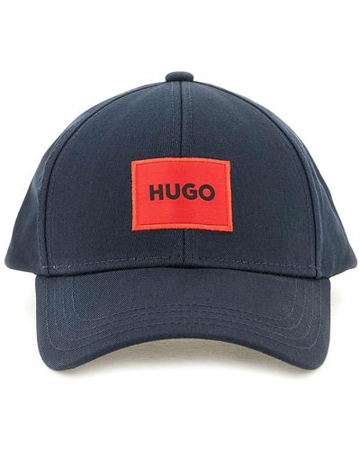 HUGO Cappello Baseball Con Patch Logo - Blu