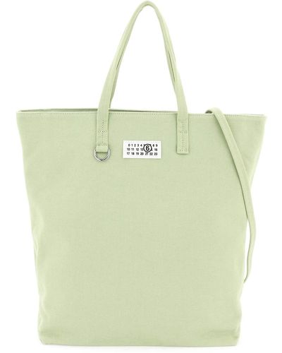 MM6 by Maison Martin Margiela Borsa Tote In Tela - Verde