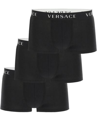 Versace Tri-pack Trunks - Black