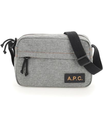 A.P.C. Protection Camera Bag Logo Patch - Grey