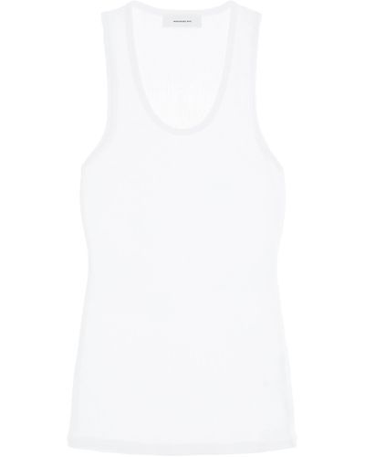 Wardrobe NYC Ribbed Sleeveless Top With - White