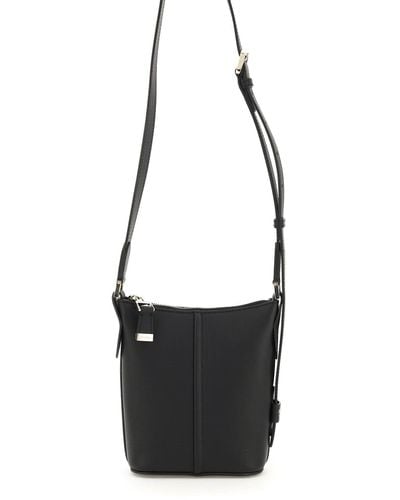 Max Mara Leather Riviera Bucket Bag - Black