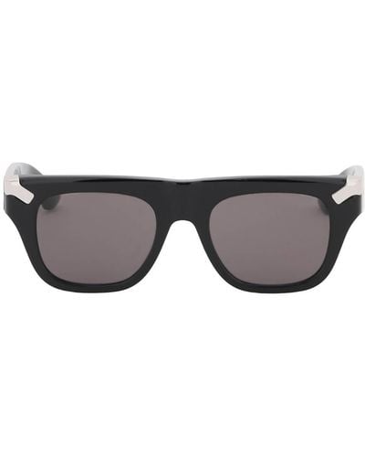 Alexander McQueen Punk Rivet Mask Sunglasses - Grey