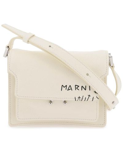 Marni Mini Soft Trunk Shoulder Bag - Natural