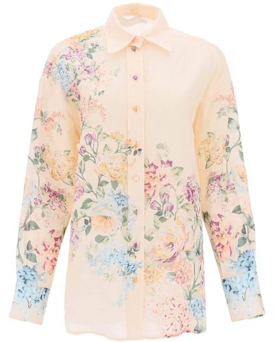 Zimmermann Floral Halliday Shirt - White