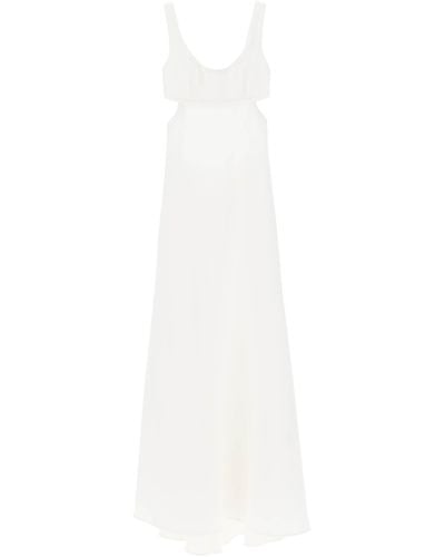 Max Mara 'Pinco' Maxi Mermaid Dress - White