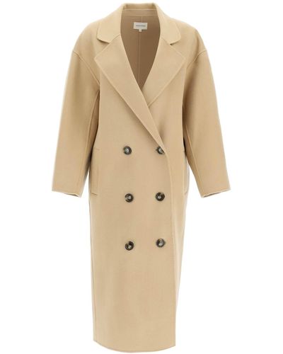 Loulou Studio Borneo Double-breasted Wool And Cashmere Coat - Natural