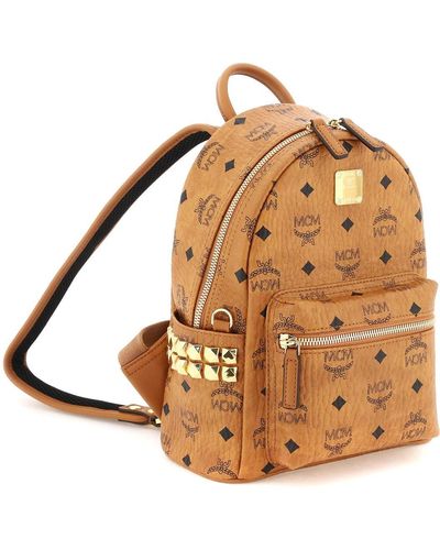 MCM Stark Mini Backpack - Brown