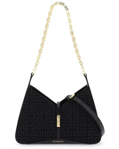 Givenchy Cut Out Small Bag With 4G Embroidery - Black