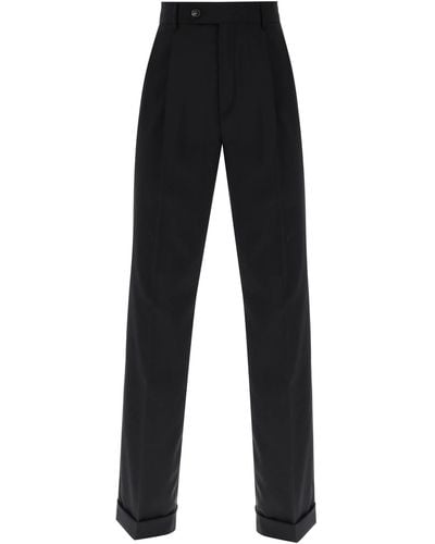 Sportmax Ferito Loose Tailoring Trousers - Black