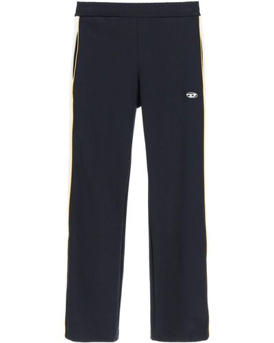 DIESEL Track Pants With Side Zippers - Blue