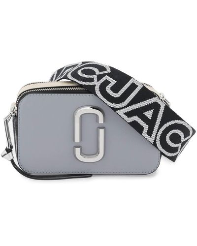 Marc Jacobs Snapshot Leather Cross-body Bag - Grey