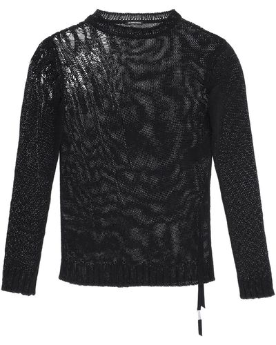 Ann Demeulemeester 'kristof' Crew-neck Sweater - Black