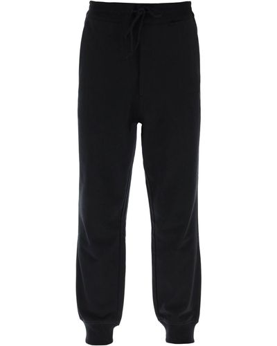 Y-3 French Terry Cuffed Jogger Trousers - Black