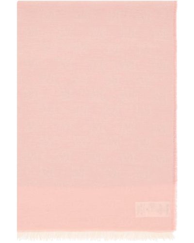 Max Mara Sciarpa con monogram - Rosa