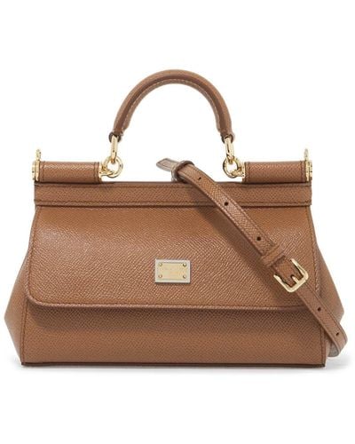 Dolce & Gabbana Sicily Small Handbag - Brown