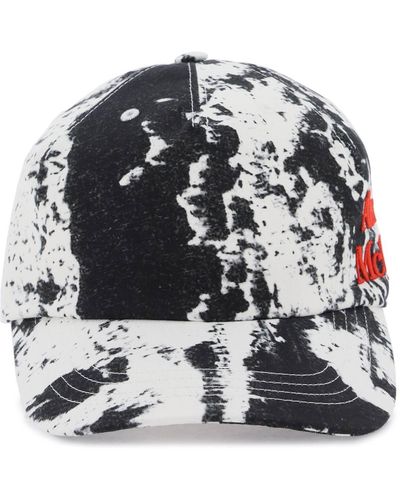 Alexander McQueen Printed Baseball Cap With Logo Embroidery - Multicolor