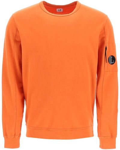 C.P. Company Lightweight Jersey Sweatshirt With Lens - Orange