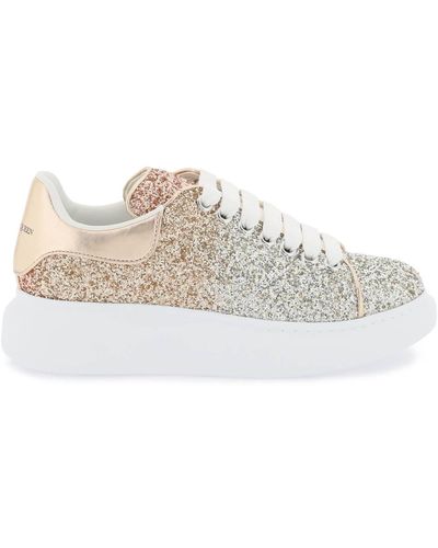 Alexander McQueen 'oversize' Sneakers With Glitter - White