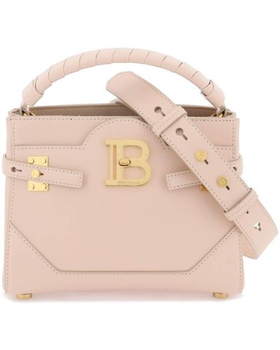 Balmain B-buzz 22 Top Handle Handbag - Natural