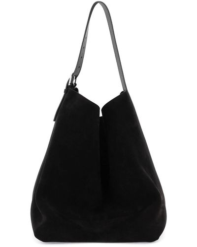 Totême Belted Tote Bag - Black