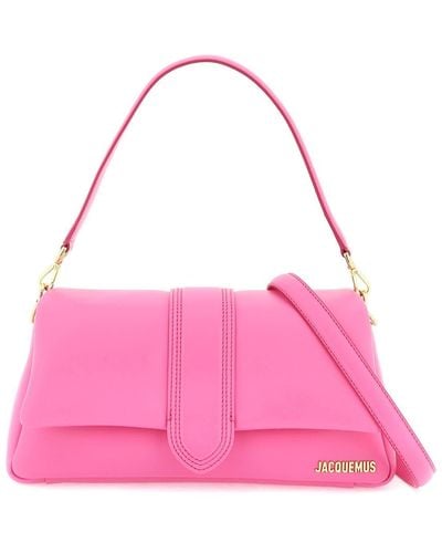 Jacquemus Le Bambimou Padded Mini Leather Shoulder Bag - Pink