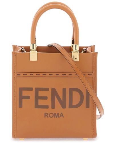 Fendi Small Sunny Handbag - Brown