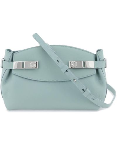 Ferragamo Small Hug Pouch With Removable Strap - Blue