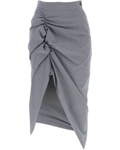 Vivienne Westwood Panther Midi Skirt - Gray