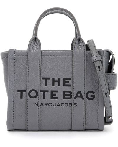 Marc Jacobs The Leather Mini Tote Bag - Gray