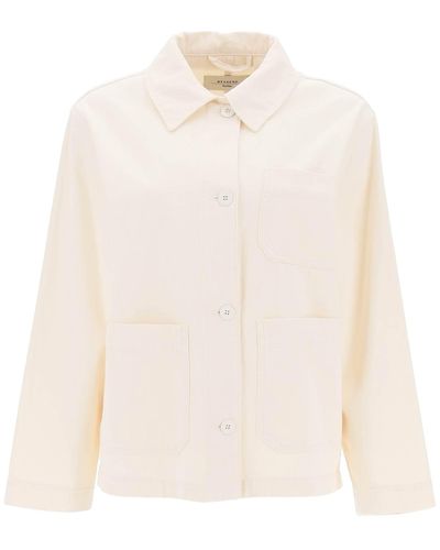 Weekend by Maxmara Single-Breasted Cotton Jacket - White