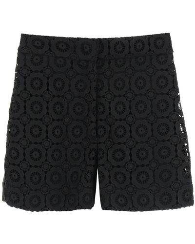 Moschino SHORTS IN PIZZO - Nero