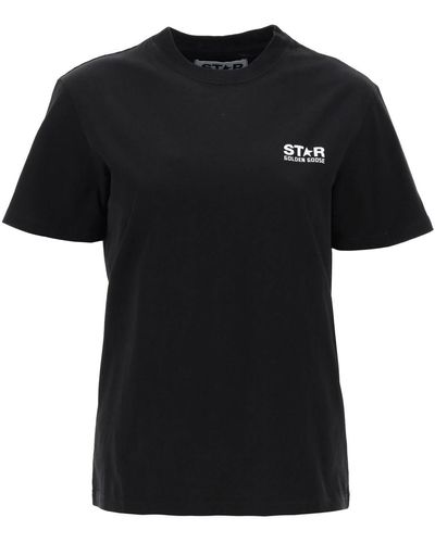 Golden Goose Logo-print Short-sleeve T-shirt - Black