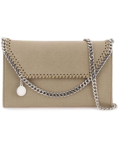 Stella McCartney Borsa Mini A Tracolla In Shaggy Deer - Grigio