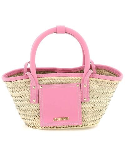Jacquemus 'le Panier Soleil' Basket Bag - Pink