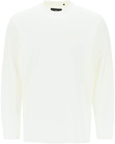 Y-3 T-shirt Long Sleeve - Bianco
