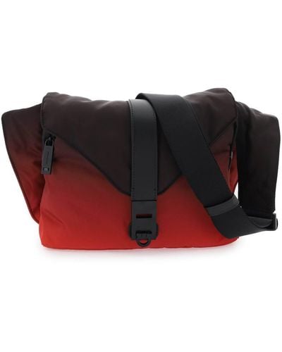 Ferragamo Degradé Nylon Crossbody Bag - Red