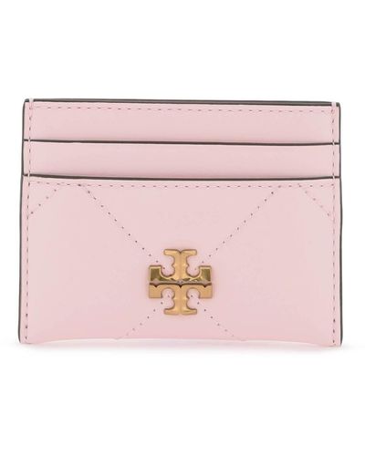 Tory Burch Kira Card Holder With Trapezoid - Pink
