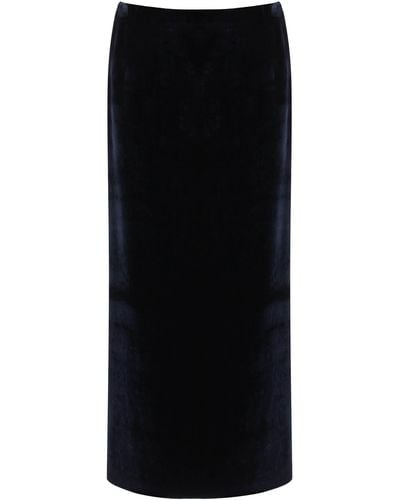 Fendi Velvet Maxi Skirt - Black