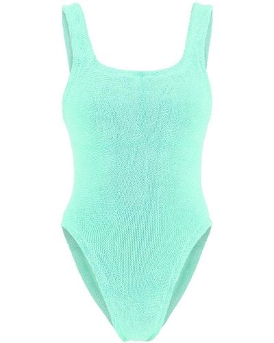 Hunza G Square Neck Swimsuit - Blue