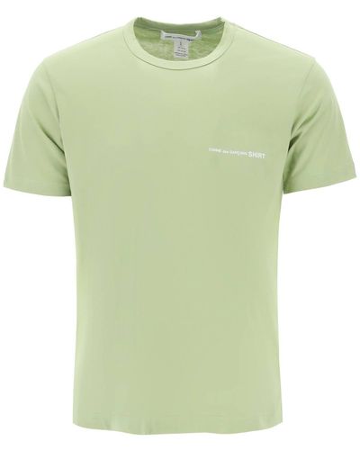 Comme des Garçons T Shirt Stampa Logo - Verde