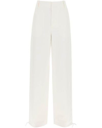 Marni Pantaloni di utilità di lino tecnico - Bianco