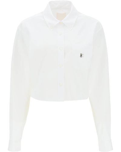 Givenchy 4G Cropped Shirt - White