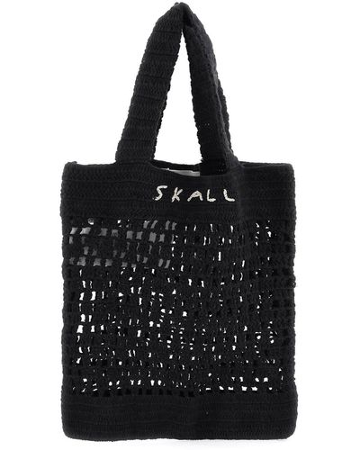 Skall Studio Evalu Crochet Handbag - Black