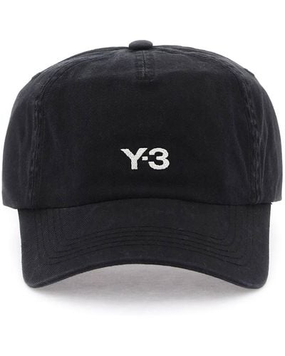 Y-3 Hat With Curved Brim - Black