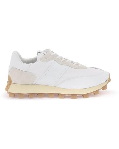 Tod's Leather And Fabric 1t Trainers - White