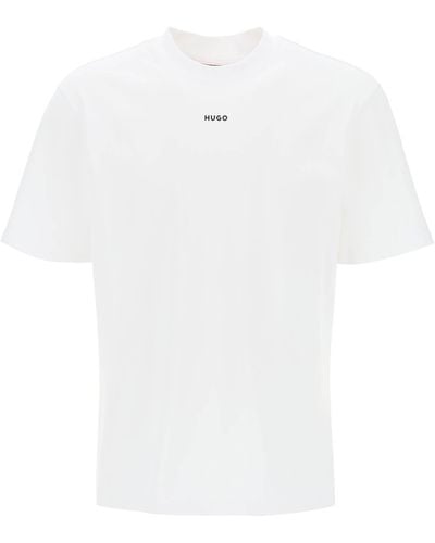 HUGO Dapolino Crew Neck T Shirt - White