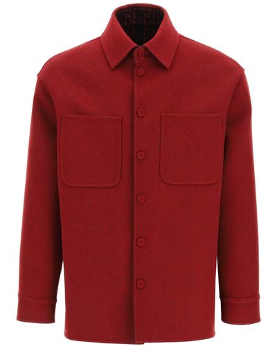 Fendi Double Wool Reversible Blouson - Red