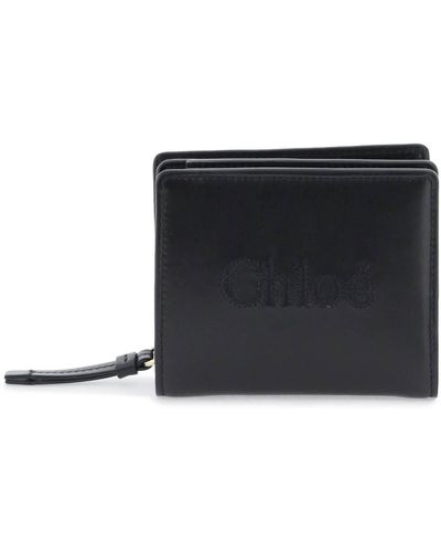 Chloé Chloe' Sense Compact Wallet - Black
